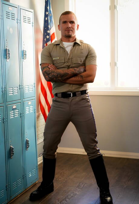 Icon Male: Two american guys strongman Nick Fitt and tough guy Isaac X in hot anal sex