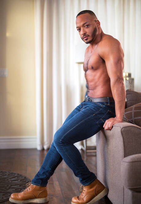 Hot american guys muscular Dillon Diaz and otter Adam Ramzi make a love