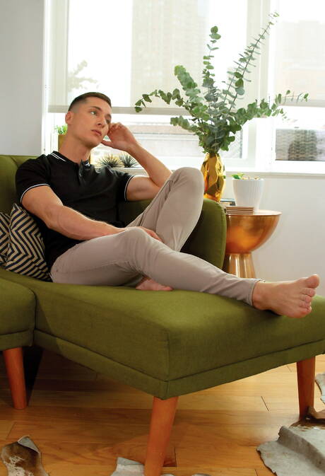 Two american boys hunky guy Tristan Hunter and strong bull Shane Cook in hard anal sex