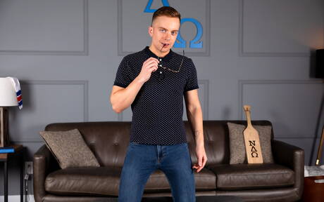 Two american guys pretty boy Nick Thompson and young dude Jayden Marcos love each other with fisting