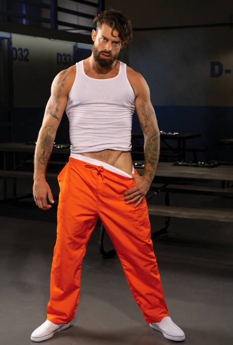 Hete Amerikaanse jongens, harige beer Drew Sebastian en hete beer Alpha Wolfe zuigen en neuken elkaar