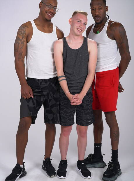 Sexy Deepdicc, Lawrence West and Tyler Price in hot interracial 3some ass fuck