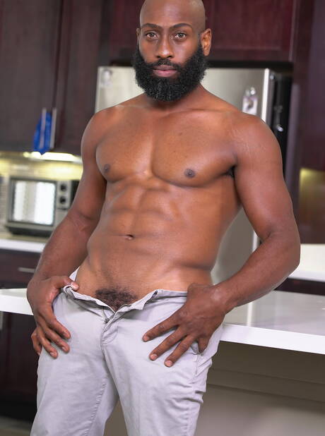 Blacks on Boys: Horny guys Hunter Triad, Jay Seabrook and Jj Lake have 3some anal sex in kitchen
