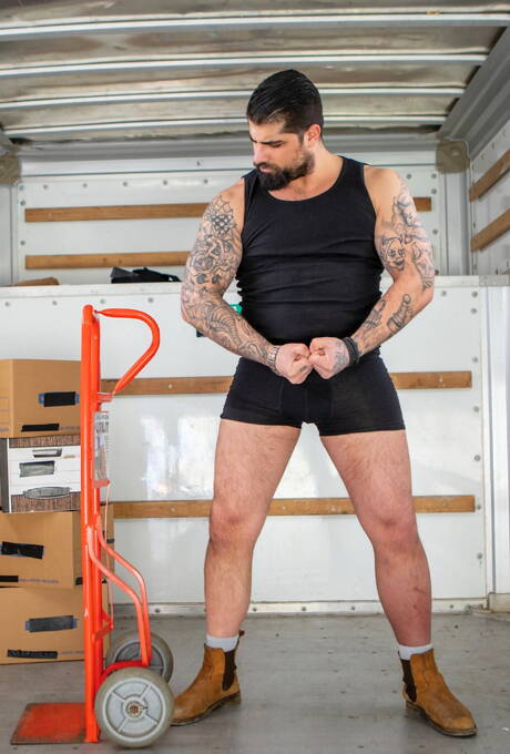 Raging Stallion: Canadian bodybuilder Ryan Bones and  Travis Connor in hot ass fuck action