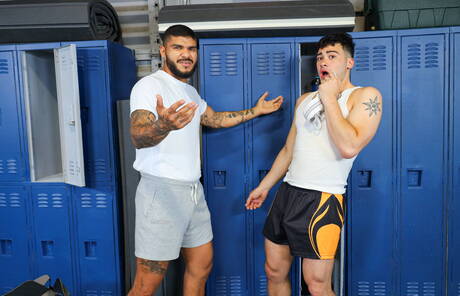 Hot stud Helloojose and sensual dude Dean Dallas in hot ass fuck action