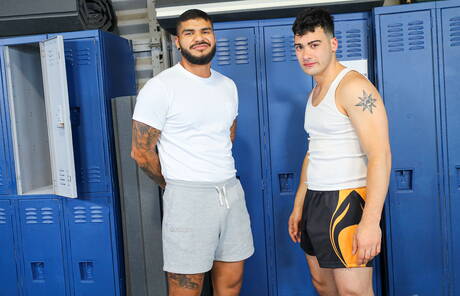 Hot stud Helloojose and sensual dude Dean Dallas in hot ass fuck action