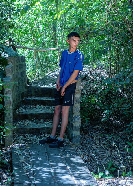 Sexy buddies Michael Nielsen, Ivan Klauss and Cesar Rose in hard 3some sex outdoor