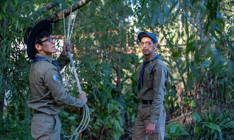 Latino pretty boy Vincent Landi and latin young dude Tommy Ameal make a love outdoor