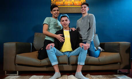 Der junge Bautista Nores, Derek Nagy und der heiße argentinische Twink Felix Harris haben heißen Paarsex