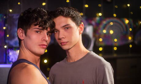 Nice american guys young Sam Ledger and young Seth Peterson have a good sex