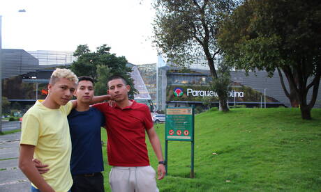 Sexy buddies Nolan Martin, Gary Newt and Benjamin Porter make a love outside