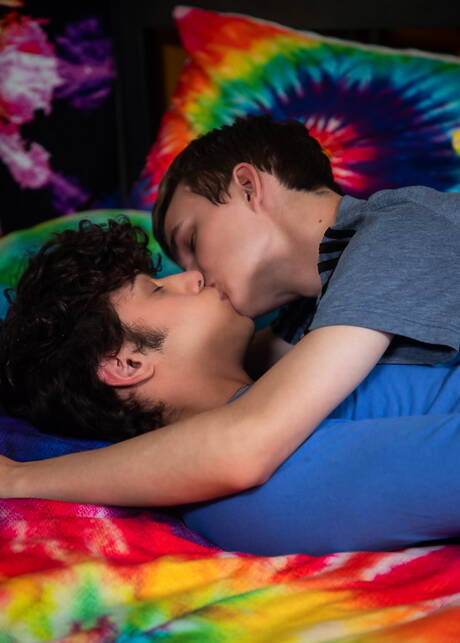 Two american boys young dude Billy Quinn and beautiful boy Asher Haynes in hot homosexual action