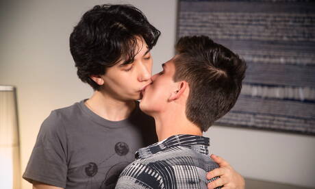 Hot american boys young Reece Jackson and hot twink Seth Peterson fuck ass after sucking cock