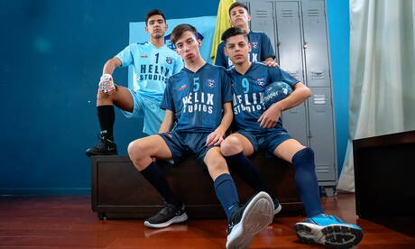 Felix Harris, Derek, Bautista, Nathan in einer Gangbang-Szene