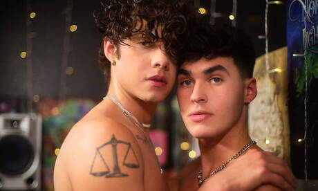 Famous americans, young boy Dante Clark and pretty boy Asher Haynes have a hot couple sex