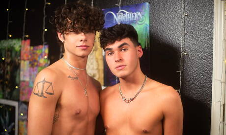 Famous americans, young boy Dante Clark and pretty boy Asher Haynes have a hot couple sex