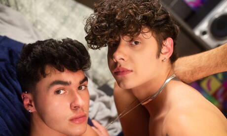 Famous americans, young boy Dante Clark and pretty boy Asher Haynes have a hot couple sex