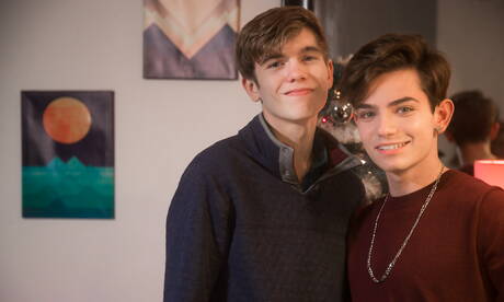 Helix Studios: Sexy americans, young Eli Bennet and twink Levi Rhodes in hot homosexual action