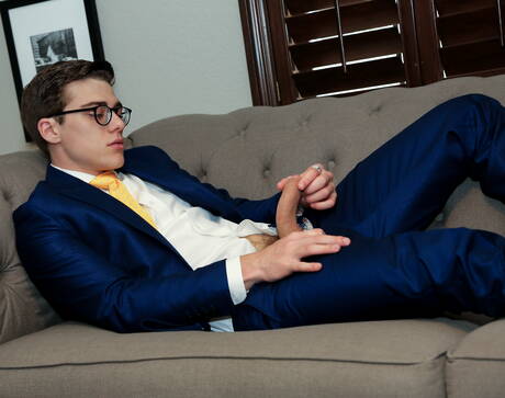 American hunk Blake Mitchell undressing and showing his butt at the pool