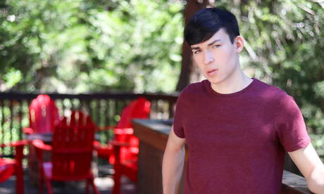 American beautiful boy Devin Holt posing nude and showing hot ass outdoor