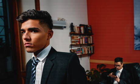 Helix Studios: Hot Tommy Ameal, Francis Gerard and Felix Harris have a threesome pleasure outdoor