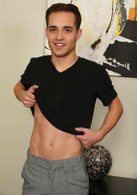 Beautiful boy Calvin posing naked and showing hot ass