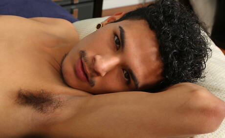 Latino pretty boy Rio Rodriguez posing nude and showing hot ass
