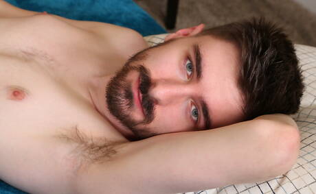 Hot twink Archer undressing and showing his ass