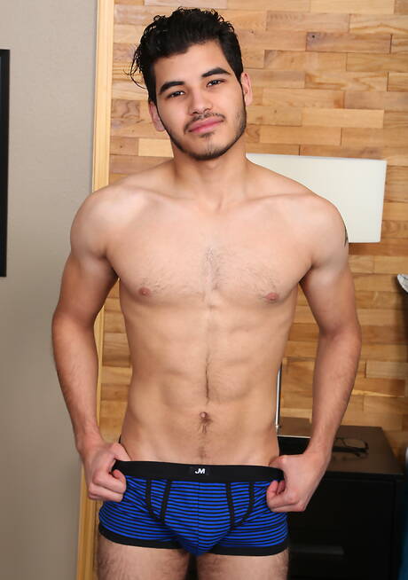 Latin superstud Damien Reign posing nude and showing nice ass