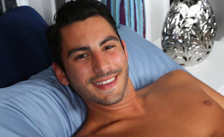 Chaosmen: Italian hunky guy Ricky Roberts undressing and showing nice ass