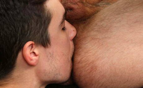 Bailey and american hairy stud Chad Taylor in cock sucking scene