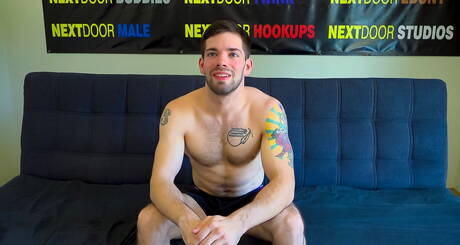 Chaosmen: Hot american boys otter Julian Brady and hot twink Ryan Jordan have a good oral sex outside