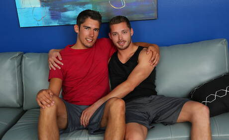 American well-built Timmy and  Price in blowjob scene