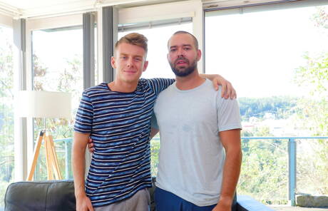 American well-built Martin Dajnar and superstud Mark Troy fuck ass after blowjob