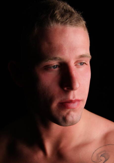 Chaosmen: Muscular Micah posing naked and showing nice butt