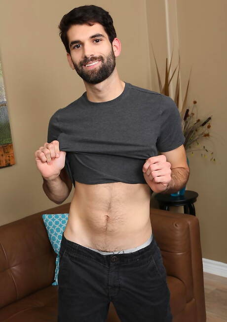 American otter Tegan Zayne undressing and showing tight butt