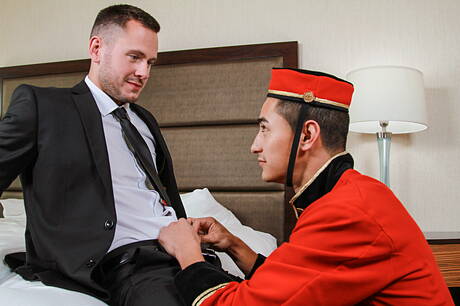 American superstud Brenner Bolton and  Chandler Banks in hard anal sex