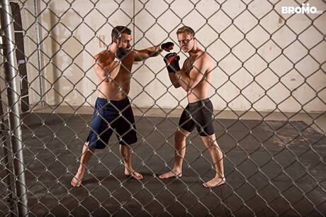 Hot americans, hairy bear Jaxton Wheeler and muscular Brandon Evans fuck ass after sucking cock