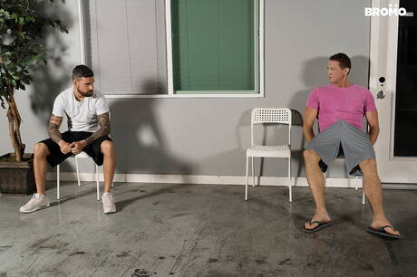 American beefy Pierce Paris and  Teo Carter sucking and fucking each other