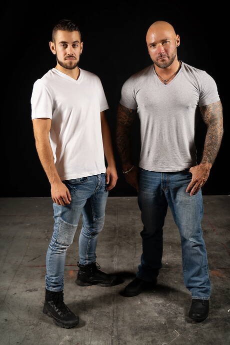 美國壯漢 Dante Colle 和肌肉發達的 Jason Collins 在口交後操屁股