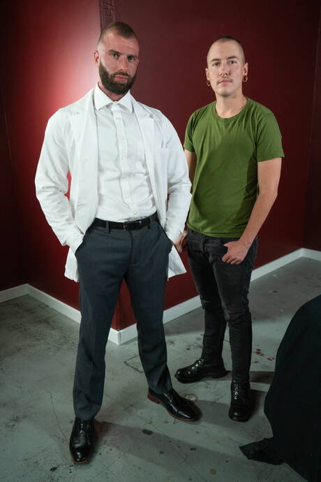 Bromo: American gay bear Donnie Argento and  James Darling fuck ass after sucking dick