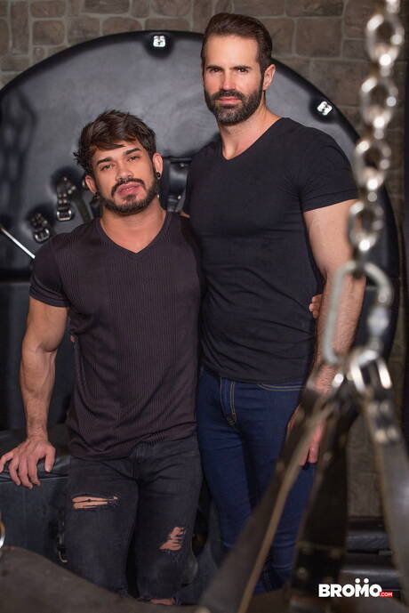 Bromo: Latin bodybuilder Pietro Duarte and spanish bear Dani Robles have a good anal sex