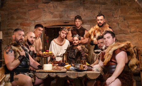 Irish stud Dean Young and american bodybuilder Papi Kocic in hot homosexual scene