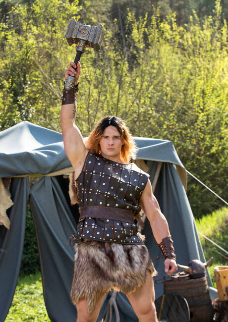 Tyler, Malik, Felix Fox, Sir Peter w gorącej scenie ssania i pieprzenia na zewnątrz