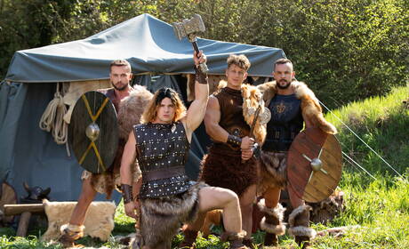 Tyler, Malik, Felix Fox, Sir Peter in einer heißen Blas- und Fickszene im Freien