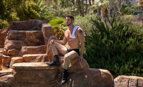 Les stars du porno américaines Johnny Ford et le minet Cristiano s