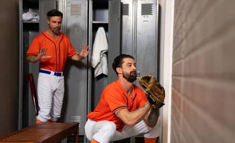 Husky guy Daniel and american mature bear Alpha Wolfe in hot anal sex