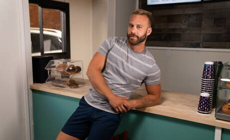 Men.com: Nice american guys young boy Joey Mills and husky guy Brogan Reed make a love in kitchen