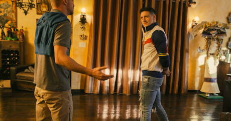 American stars muscular Dalton Riley and young boy Ryan Jordan have a hot couple sex in shower