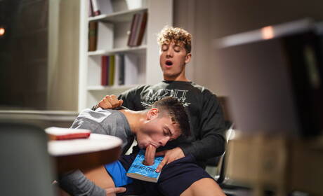 Las estrellas porno estadounidenses Felix Fox y Ryan Bailey se follan el culo después de chuparlo